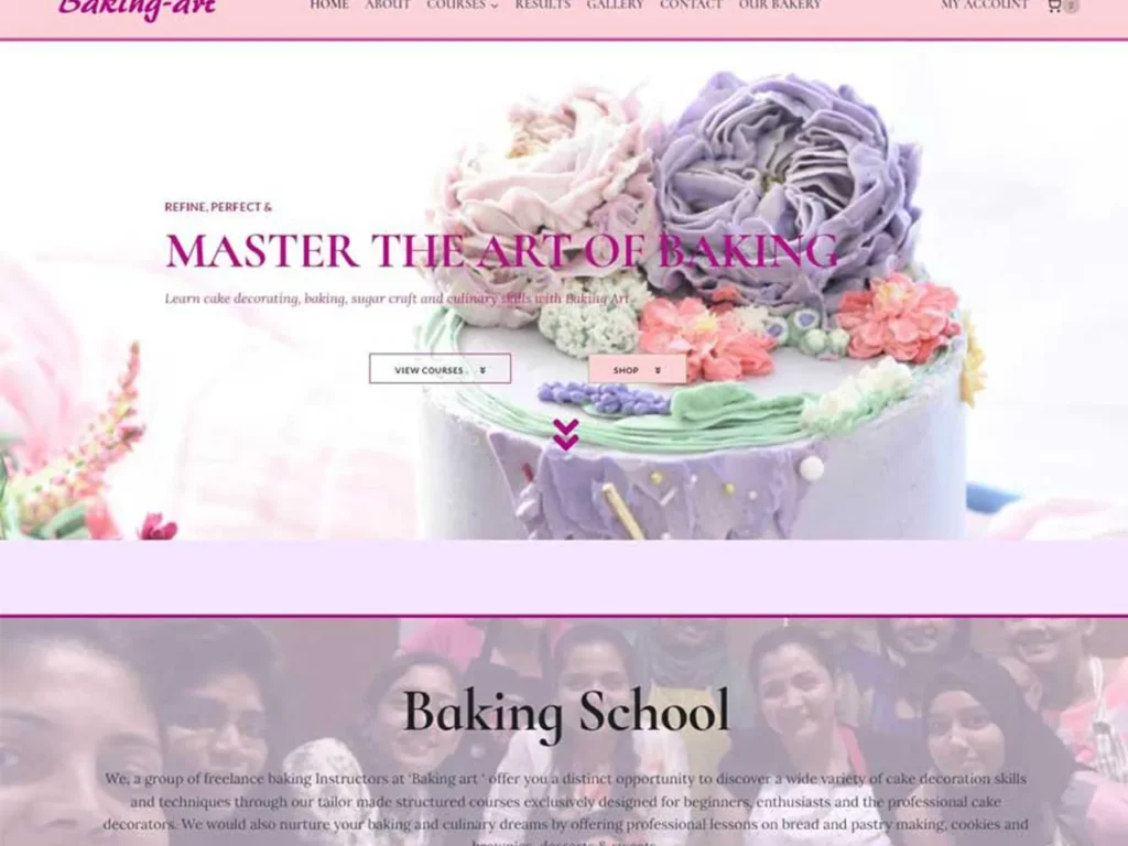 baking academy and cake shop in dubai