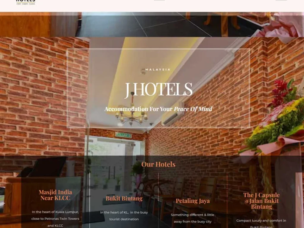 Budget hotel website in Kuala Lumpur